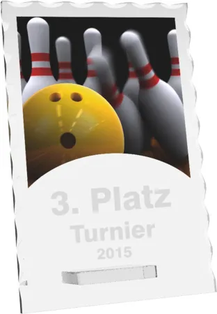 Skleněná trofej CR4244M24 Výška cm: 15