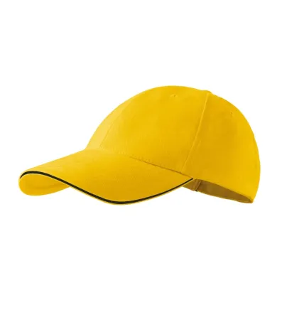 Čepice unisex Sandwich 6P 306 - nastavitelná - žlutá