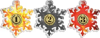 Akrylátová medaile MDA0007 | Čísla Barva: stříbro, Stuha: ST7