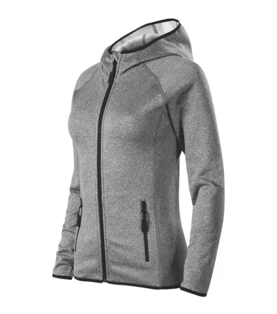 Stretch fleece dámský Direct 418 - XL - tmavě šedý melír