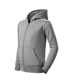 Mikina dětská Trendy Zipper 412 - 158 cm/12 let - tmavě šedý melír