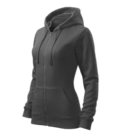 Mikina dámská Trendy Zipper 411 - XS - ocelově šedá