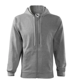 Mikina pánská Trendy Zipper 410 - XL - tmavě šedý melír