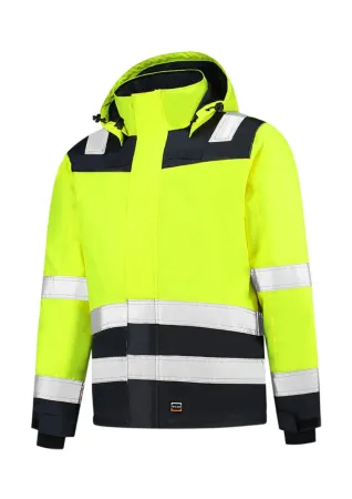 Pracovní bunda unisex Midi Parka High Vis Bicolor T51 - S - fluorescenční žlutá