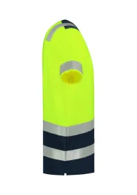 Tričko unisex T-Shirt High Vis Bicolor T01 - M - fluorescenční žlutá