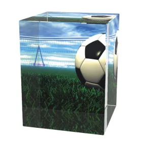 Skleněná trofej CR3065M2 | Fotbal Výška cm: 10, Šířka cm: 5, Hloubka cm: 5