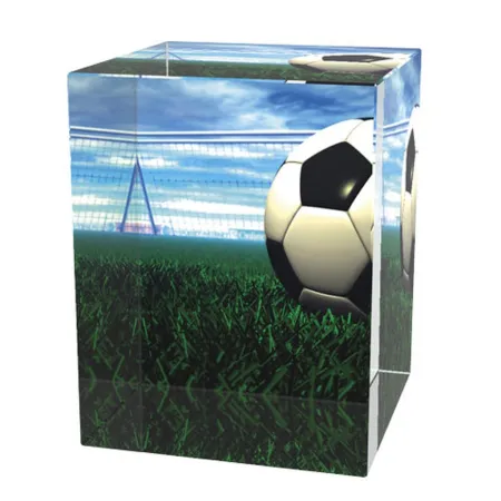Skleněná trofej CR3065M2 | Fotbal Výška cm: 8, Šířka cm: 5, Hloubka cm: 5