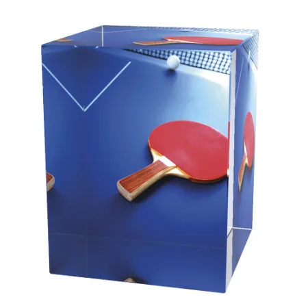 Skleněná trofej CR3065M6 | Stolní tenis Výška cm: 8, Šířka cm: 5, Hloubka cm: 5