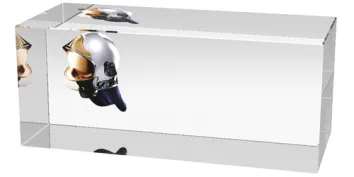 Skleněná trofej CR3066M11 | Hasiči Výška cm: 5, Šířka cm: 8, Hloubka cm: 5