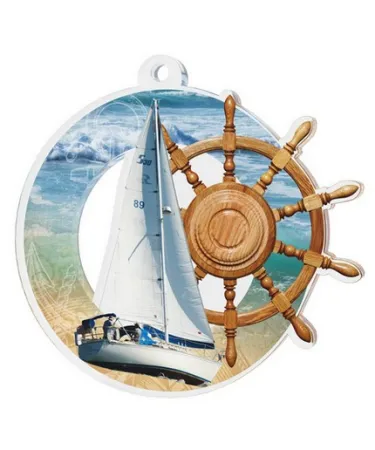 Akrylátová medaile MDA0010M63 | Vodní sporty Stuha: ST8, MD průměr: 7