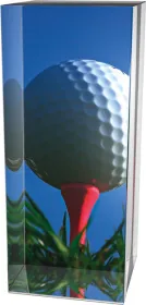 Skleněná trofej CR3065M19 | Golf Výška cm: 10