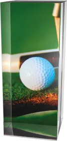 Skleněná trofej CR3065M20 | Golf Výška cm: 8