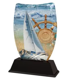 Akrylátová trofej ACE2018M75 | Vodní sporty Výška cm: 18