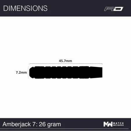 Red Dragon Šipky Steel Amberjack 7 - 26g