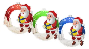 Akrylátová medaile VSC3010 | Volejbal Barva: modrá, Stuha: ST3