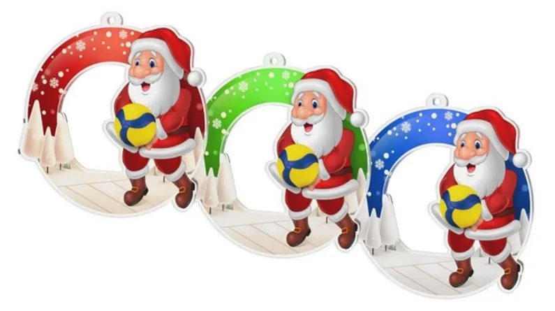 Akrylátová medaile VSC3010 | Volejbal Barva: modrá, Stuha: ST3