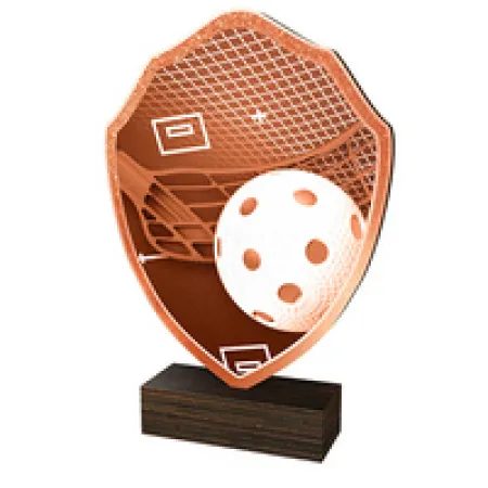 Dřevěná plaketa TFRW125 | Florbal Výška cm: 20