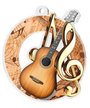 Akrylátová medaile MDA0010M52 | Hudba Stuha: ST17, MD průměr: 7