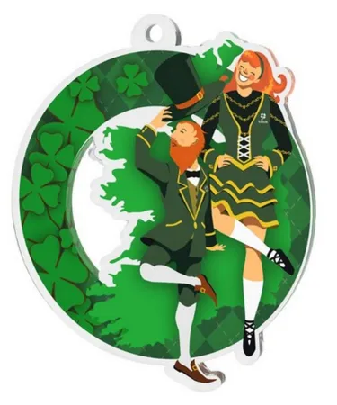 Akrylátová medaile MDA0010M57 | Tanec Stuha: ST14, MD průměr: 5