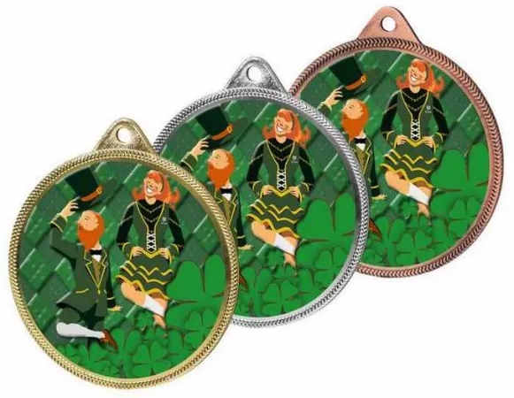 Medaile MDL001M108 | Tanec Barva: bronz, Stuha: ST12