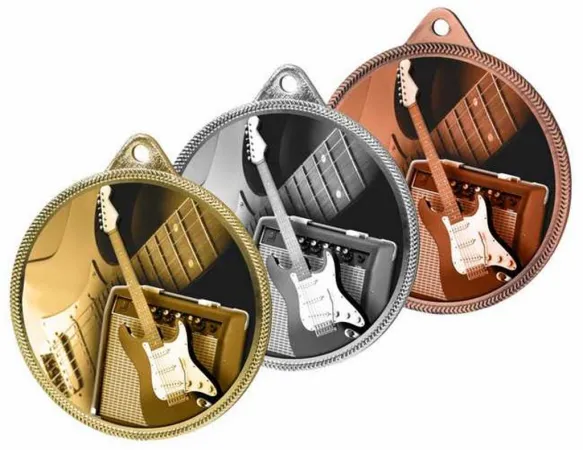 Medaile MDLR001M104 | Hudba Barva: zlato, Stuha: ST12