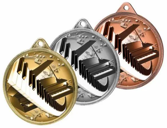 Medaile MDLR001M105 | Hudba Barva: stříbro, Stuha: ST9