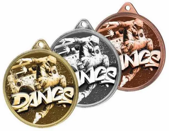 Medaile MDLR001M107 | Tanec Barva: bronz, Stuha: ST10