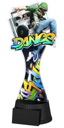 Akrylátová trofej ACUTCM96 | Tanec Výška cm: 23, Šířka cm: 10