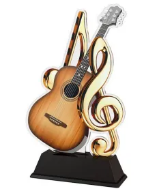 Akrylátová trofej FA210M52 | Hudba Výška cm: 15.5, Šířka cm: 13