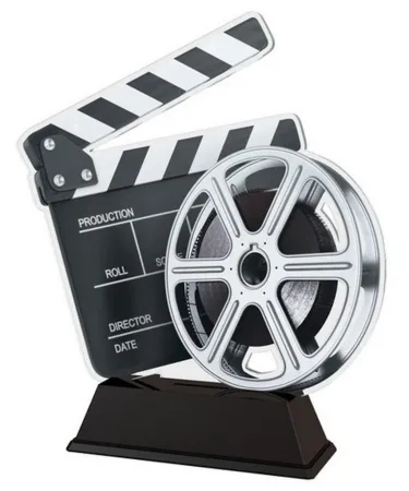 Akrylátová trofej FA210M55 | Film Výška cm: 14.5, Šířka cm: 11.5