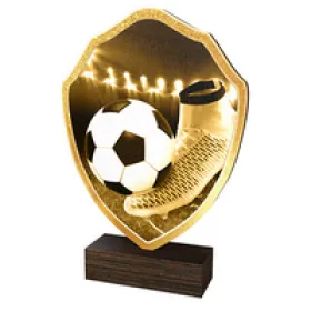 Dřevěná plaketa TFRW006 | Fotbal Výška cm: 13,5