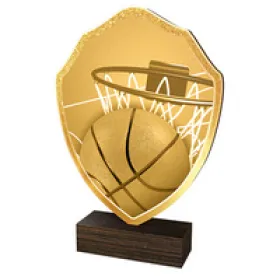 Dřevěná plaketa TFRW010 | Basketball Výška cm: 13,5