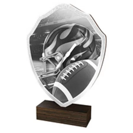 Dřevěná plaketa TFRW023 | Americký fotbal Výška cm: 10,5