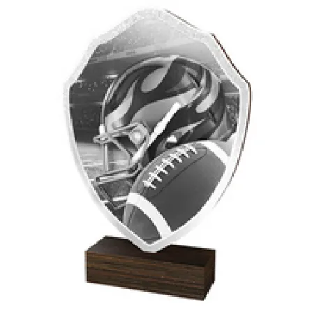 Dřevěná plaketa TFRW023 | Americký fotbal Výška cm: 10,5