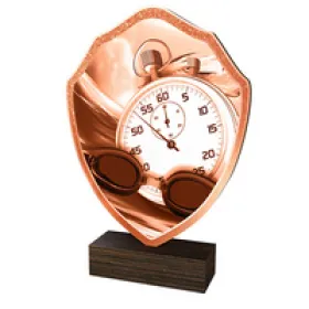 Dřevěná plaketa TFRW040 | Plavání Výška cm: 11,5