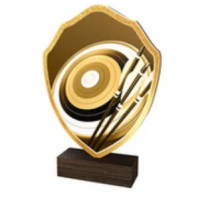 Dřevěná plaketa TFRW050 | Lukostřelba Výška cm: 22