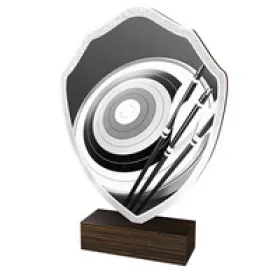 Dřevěná plaketa TFRW051 | Lukostřelba Výška cm: 18