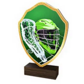 Dřevěná plaketa TFRW061 | Lacrosse Výška cm: 14,5