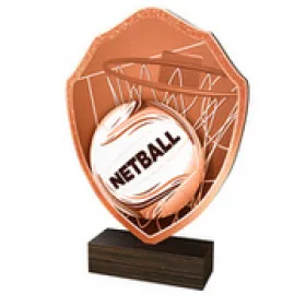 Dřevěná plaketa TFRW129 | Netball Výška cm: 10,5