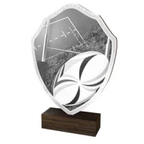 Dřevěná plaketa TFRW136 | Rugby Výška cm: 16