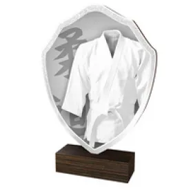 Dřevěná plaketa TFRW144 | Bojová umění Výška cm: 22