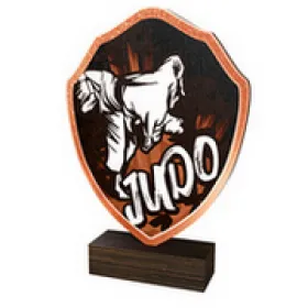 Dřevěná plaketa TFRW153 | Bojová umění Výška cm: 14,5