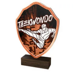 Dřevěná plaketa TFRW165 | Bojová umění Výška cm: 11,5
