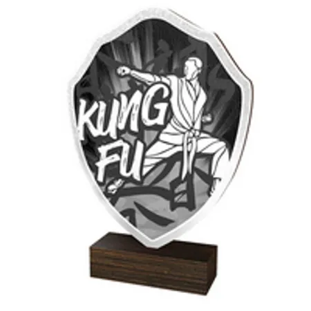 Dřevěná plaketa TFRW168 | Bojová umění Výška cm: 11,5