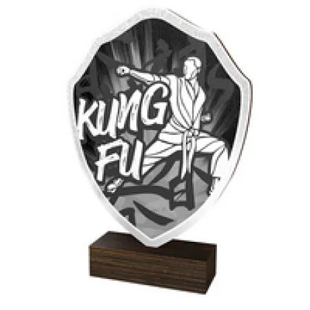 Dřevěná plaketa TFRW168 | Bojová umění Výška cm: 11,5