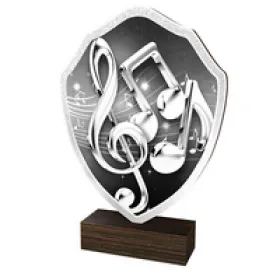 Dřevěná plaketa TFRW176 | Hudba Výška cm: 14,5