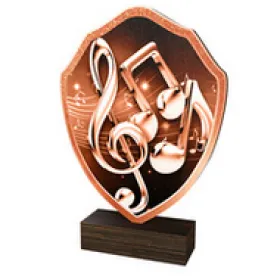 Dřevěná plaketa TFRW177 | Hudba Výška cm: 16