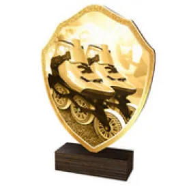 Dřevěná plaketa TFRW183 | Bruslení Výška cm: 14,5