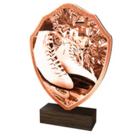 Dřevěná plaketa TFRW197 | Krasobruslení Výška cm: 18