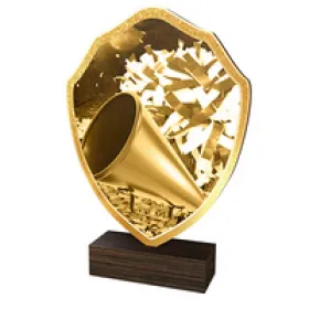 Dřevěná plaketa TFRW203 | Roztleskávačky Výška cm: 14,5